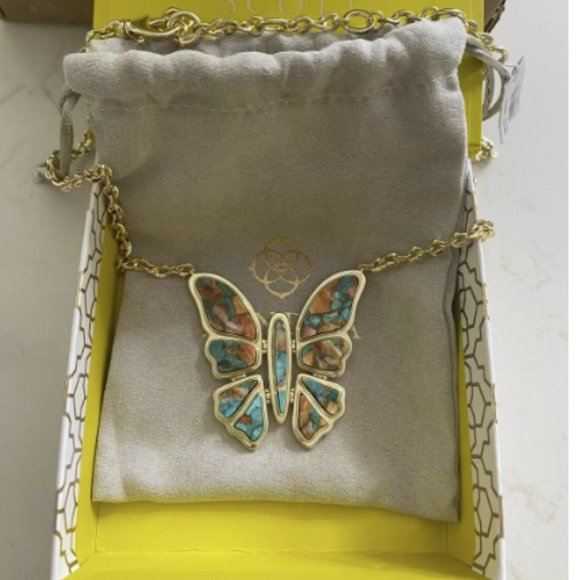 Kendra Scott | Ember Butterfly Statement Necklace - Picture 3 of 15